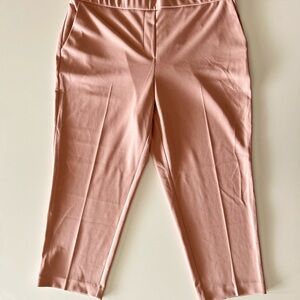 NWT - Alfani Women’s Soft Pink Slim Leg Ankle Pull On Dress Pants Size PXL